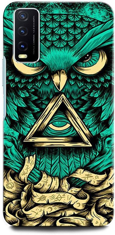 GRAFIQE Back Cover for Vivo Y20G V2037 OWL, ILLUMINATI BUHO, WORLD, EYE, USA, ILLUMINATI, MASONICO, OWL  (Multicolor, Shock Proof, Pack of: 1)