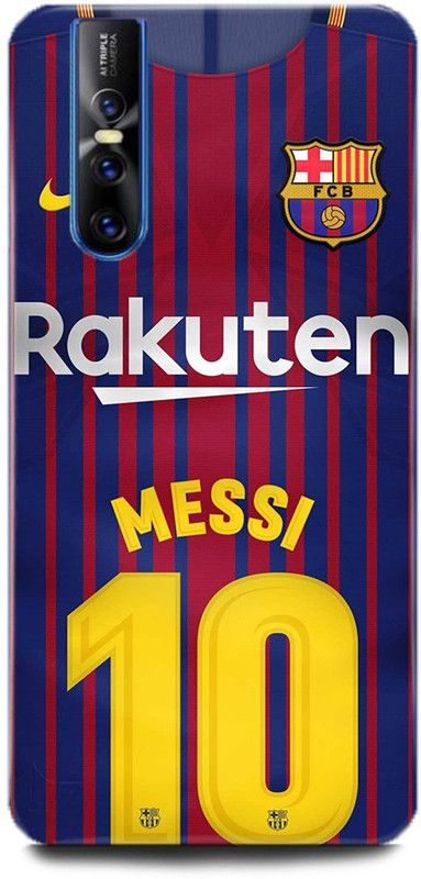 BARMANS Back Cover for Vivo V15Pro / Messi, Lione Messi, Football, Messi 10, Barcelona, Sports  (Multicolor, Shock Proof)