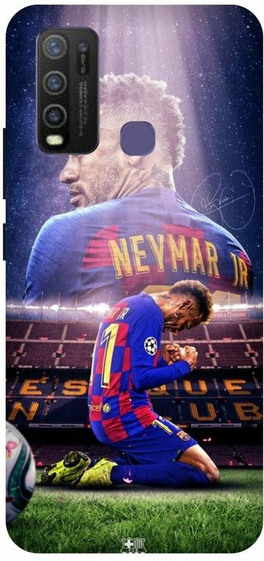 FRONK Back Cover for vivo Y50, vivo 1935, NEYMAR, JR, BARCELONA,FOOTBALL,JUNIOR,PSG,FRANCE  (Blue, Hard Case, Pack of: 1)