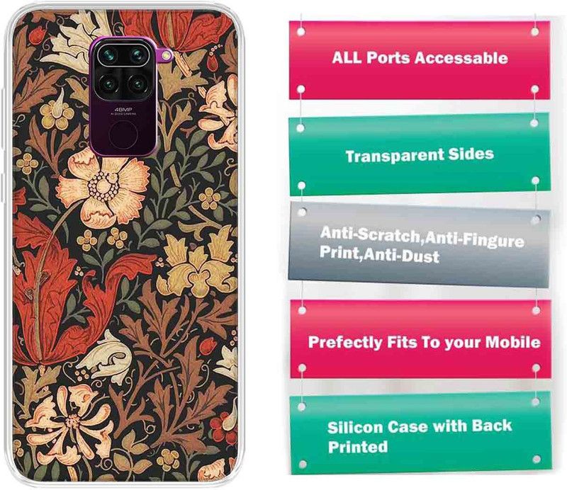 SWAGMYCASE Back Cover for Mi Redmi Note 9  (Multicolor, Silicon, Pack of: 1)