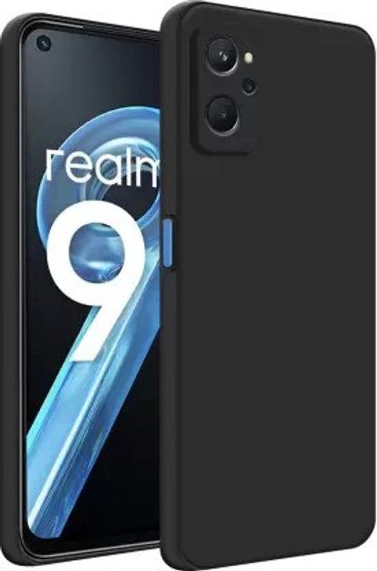 NIKICOVER Back Cover for Realme 9i, Realme 9i  (Black, Flexible, Pack of: 1)