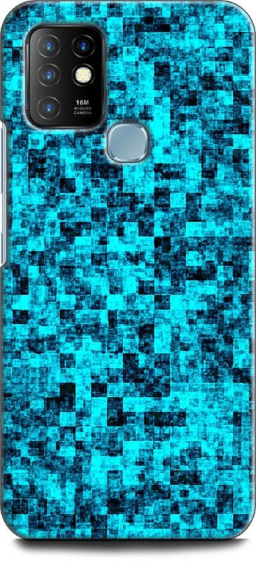WallCraft Back Cover for Infinix Hot 10 BLUE, ABSTRACT, TEXTURE, ART, FABRIC  (Multicolor, Dual Protection, Pack of: 1)