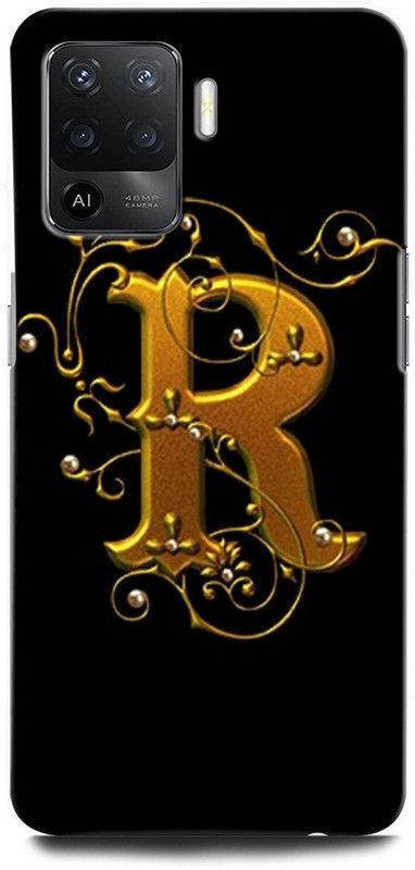 ORBIQE Back Cover for OPPO F19 Pro CPH2285 R, R LETTER, R ALPHABET, DESIGN  (Multicolor, Hard Case, Pack of: 1)