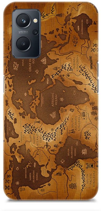 Chiraiyaa Back Cover for realme 9i  (Brown, Beige, Hard Case)