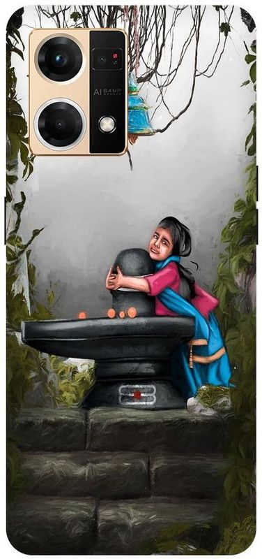 COVERJET Back Cover for OPPO F21 PRO- CPH2363-OM- SHIVJI- SHIVLING- GIRL- LOVE  (Multicolor, Hard Case, Pack of: 1)