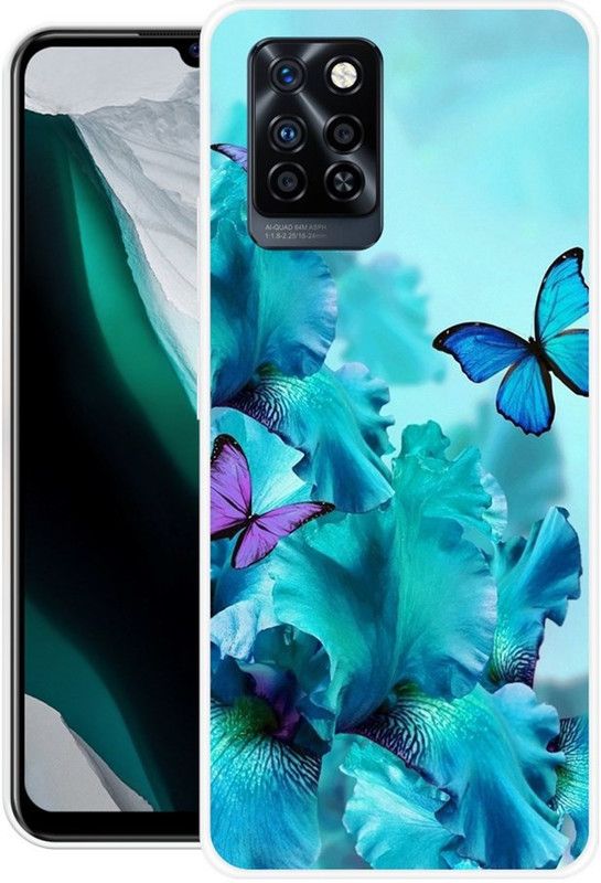 PINKZAP Back Cover for Infinix Note 10 Pro  (Multicolor, Grip Case, Silicon, Pack of: 1)