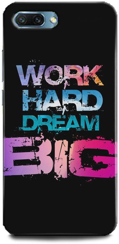 INDICRAFT Back Cover for Honor 10, Dream big, Printed  (Multicolor, Shock Proof, Pack of: 1)