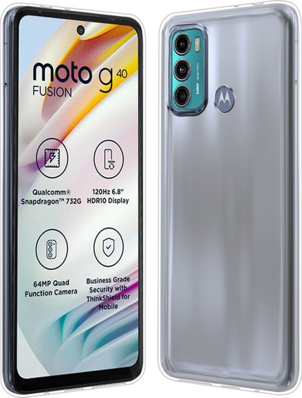 EASYKARTZ Back Cover for MOTOROLA G40 Fusion  (Transparent, Pack of: 1)