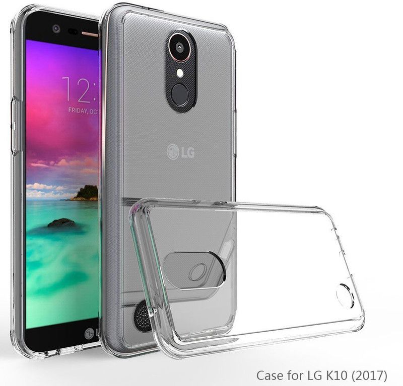 REZAWZ Back Cover for LG K10 2017  (Transparent, Silicon)