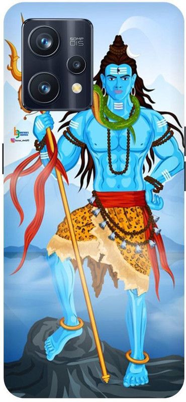 THE NARAYANA COLLECTIONS Back Cover for REALME 9 PRO PLUS- RMX3392-MAHADEV,SHIV,SHAMBHU,SHANKAR,BHAGWAN  (Multicolor, Hard Case, Pack of: 1)