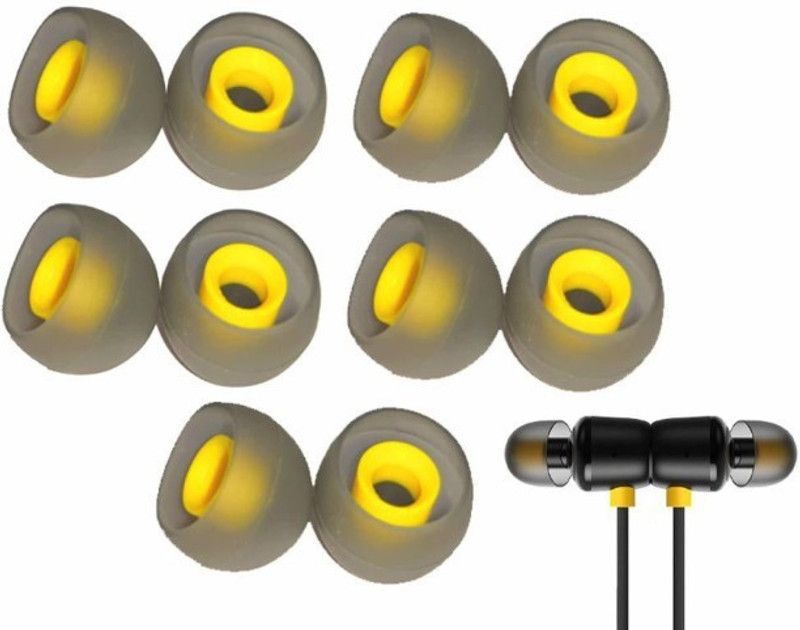 THE DARK NIGHT Somapa 10 Pcs Rubber Tips for Realme Buds | Ruber Cover... In The Ear Headphone Cushion  (Pack of 1, Yellow)