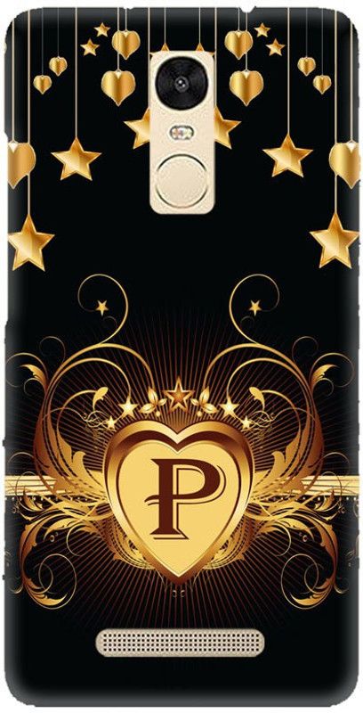 Crafto Rama Back Cover for Xiaomi Redmi Note 3, P, P Letter, P Alphabet, P Word, PRINTED, BACK COVER  (Multicolor, Hard Case, Pack of: 1)