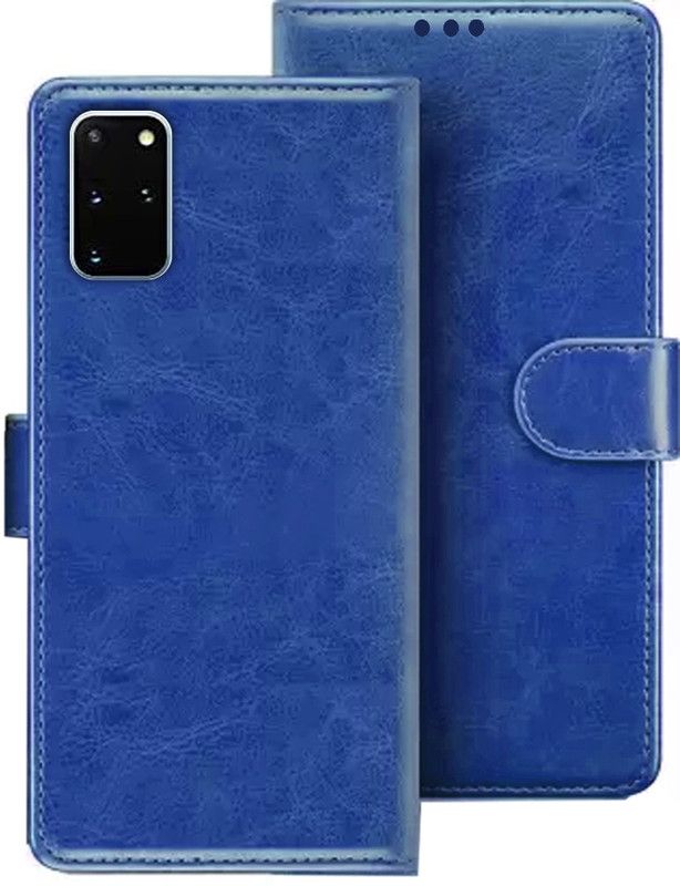 Kridha Flip Cover for Samsung S20 Plus flip cover | SM-G985 flip cover | SM-G985FZKDINU, SM-G985F | Blue  (Blue, Magnetic Case)