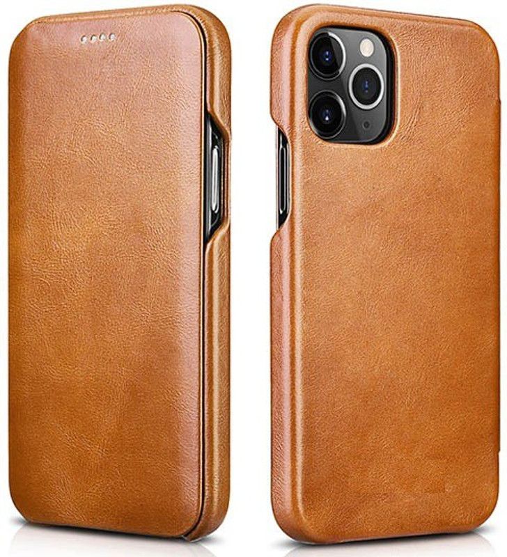 HARITECH Flip Cover for Apple iPhone 11  (Brown, Grip Case, Pack of: 1)