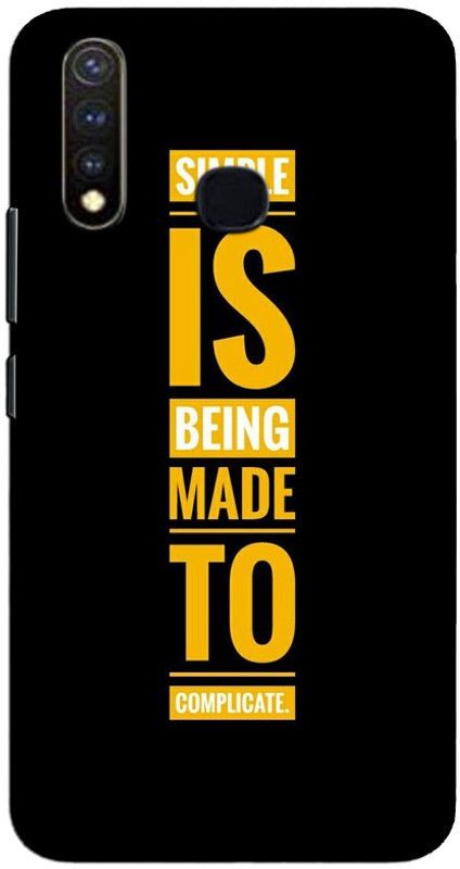 CROKIAN Back Cover for Vivo Y19 Quotes Back Cover  (Multicolor, Hard Case)