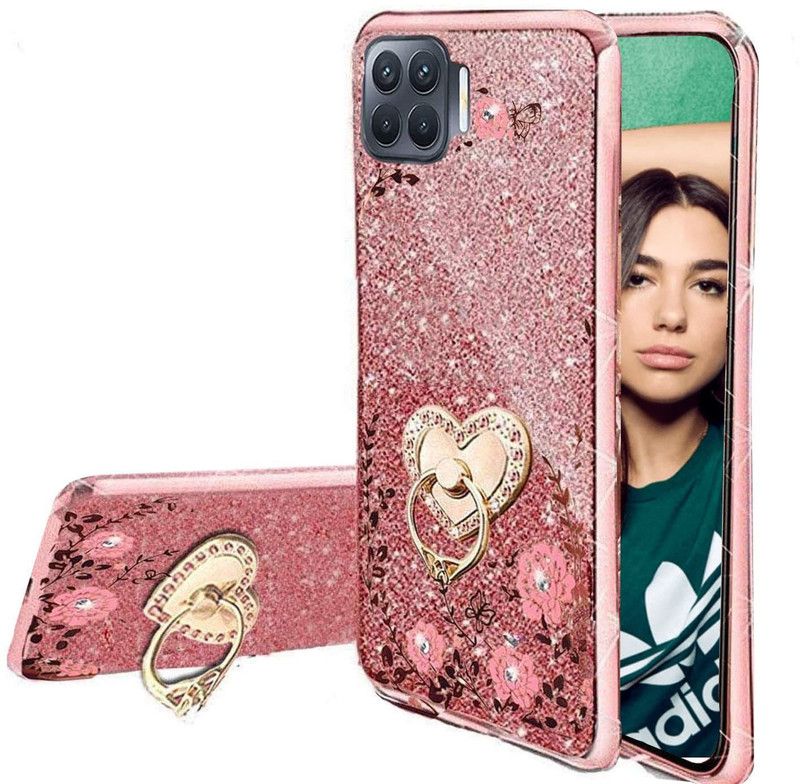 KC Back Cover for Oppo F17  (Pink, Shock Proof, Silicon, Pack of: 1)