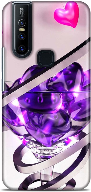 Sankee Back Cover for VIVO 1819  (Purple, Hard Case)
