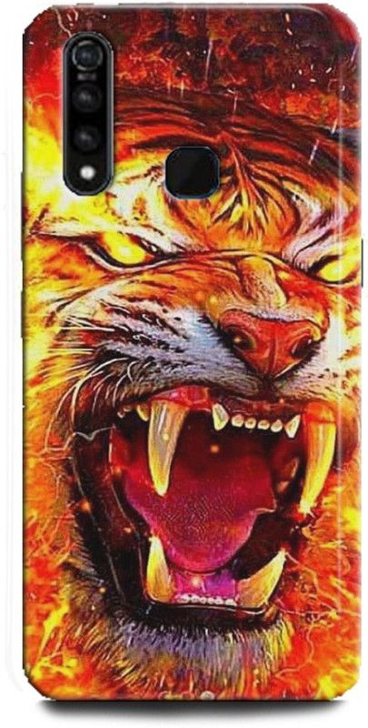 INDICRAFT Back Cover for Vivo Z1Pro, Vivo 1951, Tiger, Printed  (Multicolor, Shock Proof, Pack of: 1)