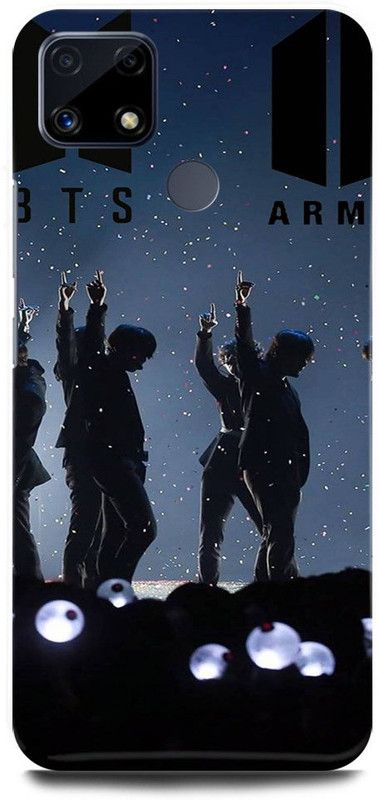 JUGGA Back Cover for realme C25, RMX3193, BTS, BTS, BTS ARMY, BTS LOVE, BTS SINGERS, KOREAN  (Black, Hard Case, Pack of: 1)