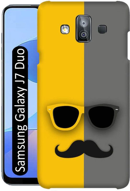 Crafto Rama Back Cover for Samsung Galaxy J7 Duo  (Grey, Yellow, Pack of: 1)