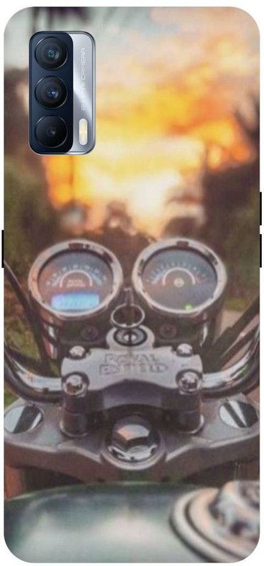 Bluvver Back Cover for Realme X7, RMX3092, Printed Royal Enfield,Bullet Bike Back Cover  (Multicolor, Hard Case, Pack of: 1)
