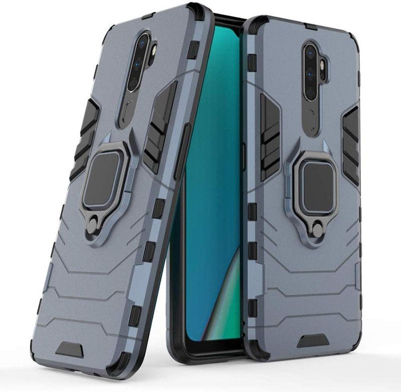 BuyRoyal Back Cover for Redmi Note 8 Pro  (Blue, Black, Rugged Armor)