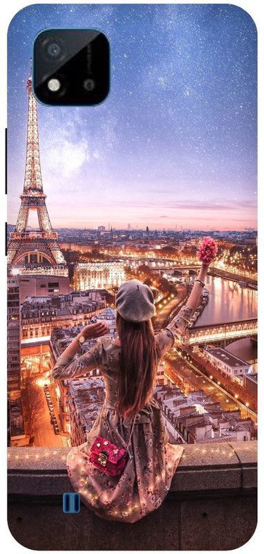 Bluvver Back Cover for Realme C20,RMX3061, Printed Enjoy Life Girl Back Cover  (Multicolor, Hard Case, Pack of: 1)