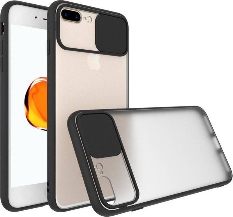 WORFOX Back Cover for Apple iPhone 7 Plus  (Black, Hard Case, Silicon, Pack of: 1)