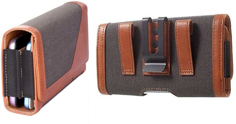 realtech Pouch for Oppo Find X3 Lite / Oppo A74 / Oppo Reno5 Lite  (Brown, Holster, Pack of: 1)