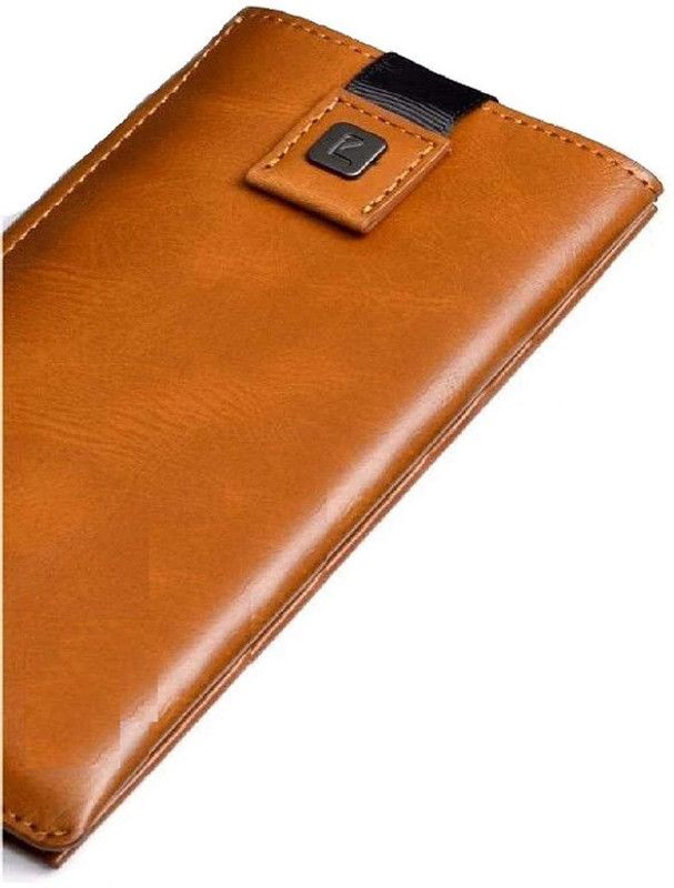 Elica Pouch for vivo 1921A  (Brown, Holster, Pack of: 1)