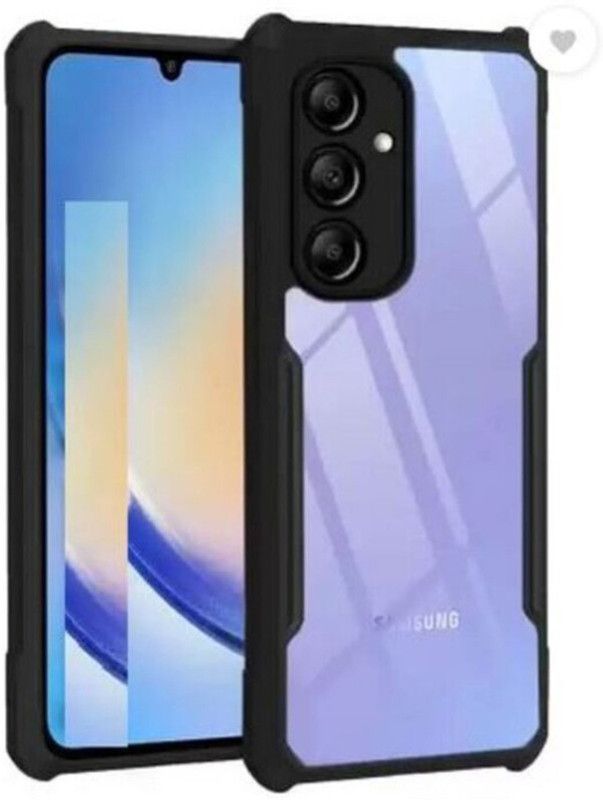ALONZO Back Cover for Samsung Galaxy A24 4G, IP  (Transparent, Black, Pack of: 1)