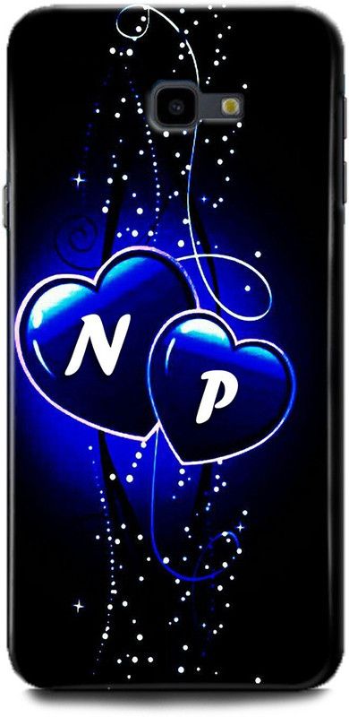 WallCraft Back Cover for SAMSUNG Galaxy J4 Plus N P, N LOVES P, NAME, LETTER, ALPHABET, NP LOVE, HART, BLUE  (Multicolor, Dual Protection, Pack of: 1)