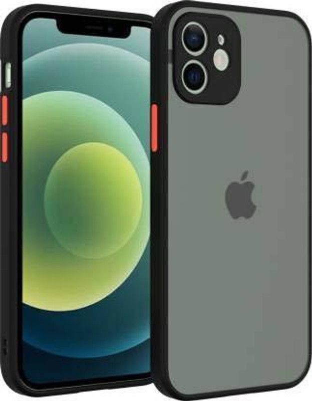 HIE POWER Back Cover for Apple iPhone 12 (SOMKE CASE)  (Black, Shock Proof)