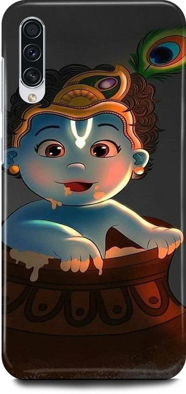 JUGGA Back Cover for SAMSUNG Galaxy A70s, KRISHAN, KRISHNA, ART, BABY, KANHAIYA  (Blue, Hard Case, Pack of: 1)