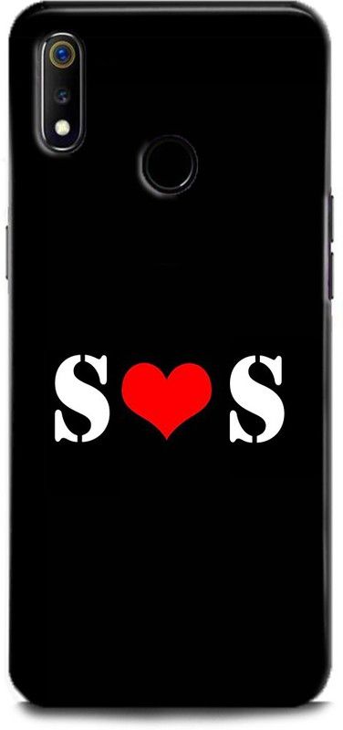 Afterglow Back Cover for Realme 3 Pro S S, S LOVES S, S NAME, LETTER, ALPHABET, SS LOVE, HART  (Multicolor, Shock Proof, Pack of: 1)