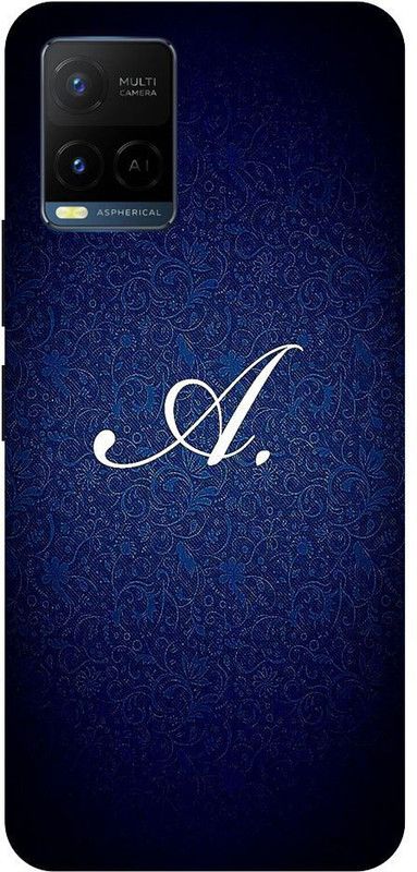 Bluvver Back Cover for Vivo Y21,V2111, Printed A Letter Back Cover  (Multicolor, Hard Case, Pack of: 1)