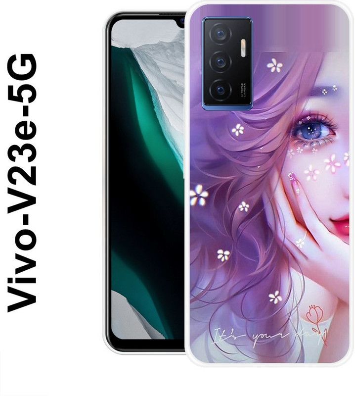 INDIALAND Back Cover for Vivo V23e 5G  (Multicolor, Silicon)