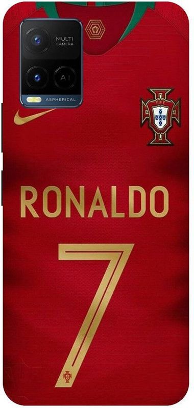 THE NARAYANA COLLECTIONS Back Cover for VIVO Y21A-2149-JERRSY,RONALDO,FOOTBALL,GAME,SPORTS  (Multicolor, Hard Case, Pack of: 1)