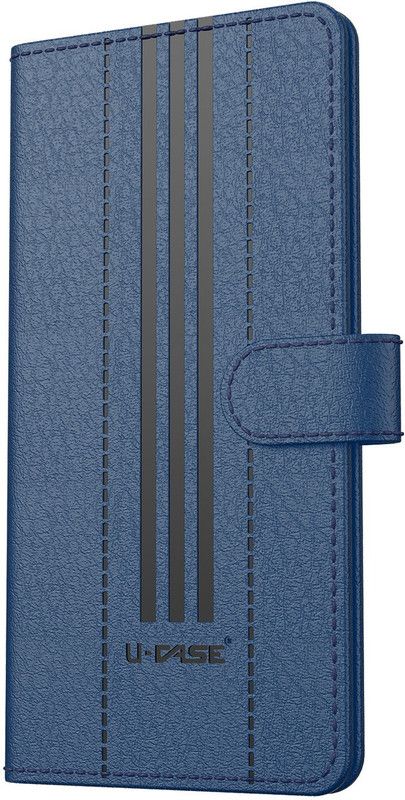 U-CASE Flip Cover for Samsung Galaxy M33 5G| Vegan | Foldable Stand & Pocket | Magnetic Closure  (Blue, Cases with Holder, Pack of: 1)