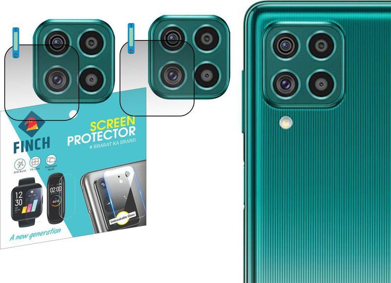 finch Back Camera Lens Glass Protector for Samsung F62  (Pack of: 2)