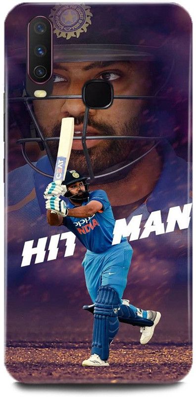 play fast Back Cover for Vivo Y17/1902 ROHIT SHARMA PRINTED  (Multicolor, Hard Case, Pack of: 1)