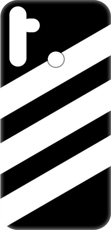 Smutty Back Cover for Realme 5, RMX1911 - Angled Stripes Print  (Multicolor, Hard Case, Pack of: 1)