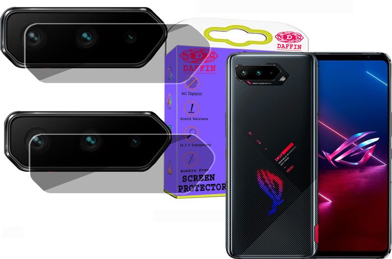 DAFFIN Back Camera Lens Glass Protector for ASUS ROG 5s,  (Pack of: 2)