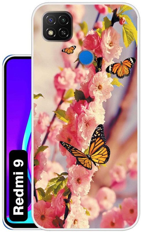 Case Club Back Cover for Mi Redmi 9  (Pink, Grip Case, Silicon)
