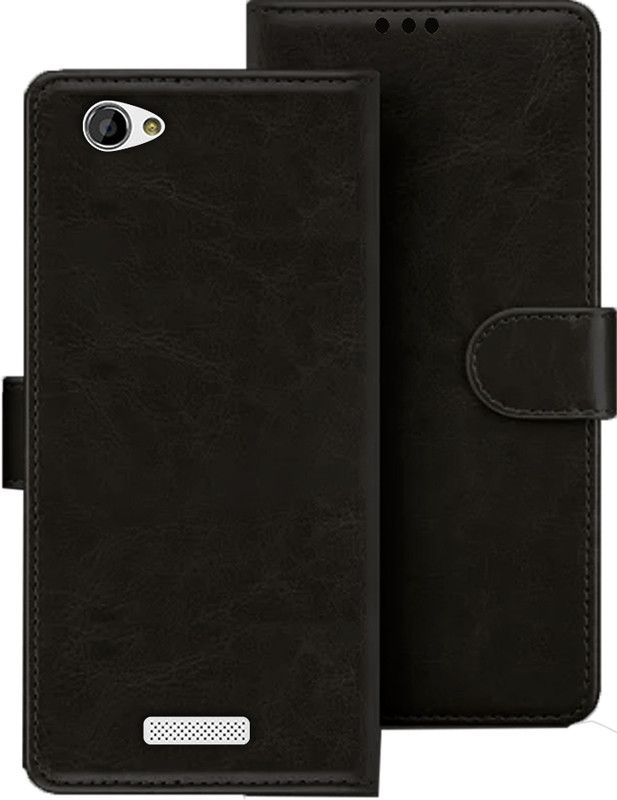 HANIRY Flip Cover for Gionee M2 flip cover | M2 flip cover | Black  (Black, Magnetic Case)