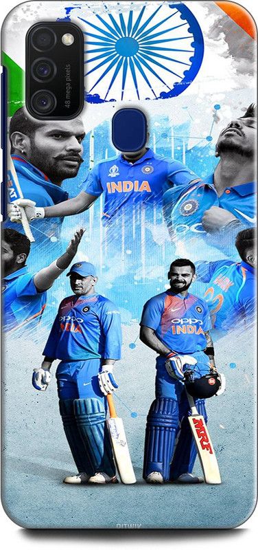 Afterglow Back Cover for SAMSUNG Galaxy M30s VIRAT KHOLI, SPORTS, CRICKET, MS DHONI, HITMAN, KL RAHUL  (Multicolor, Shock Proof, Pack of: 1)