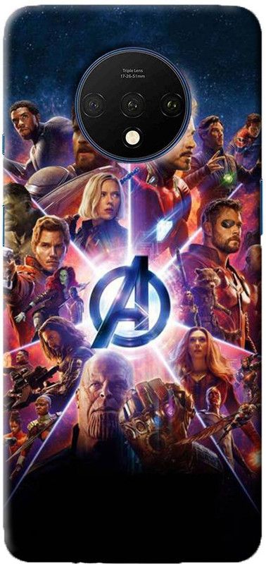 NDCOM Back Cover for ONEPLUS 7T Avengers End Game Printed  (Multicolor, Hard Case, Pack of: 1)
