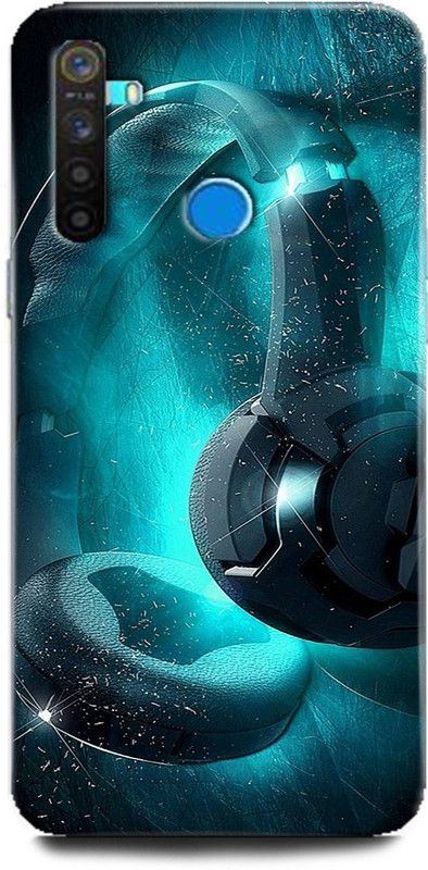 Afterglow Back Cover for Realme 5s  (Black, Blue, Shock Proof, Pack of: 1)