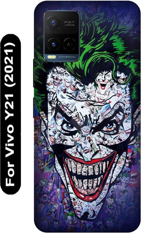 SSMORYA Back Cover for Vivo Y21 2021, Vivo V2111, Jocker Printed  (Multicolor, Hard Case, Pack of: 1)