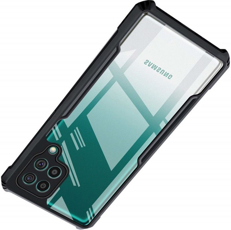 Phone Back Cover Bumper Case for Samsung M12, Galaxy M12  (Black, Transparent, Grip Case, Pack of: 1)